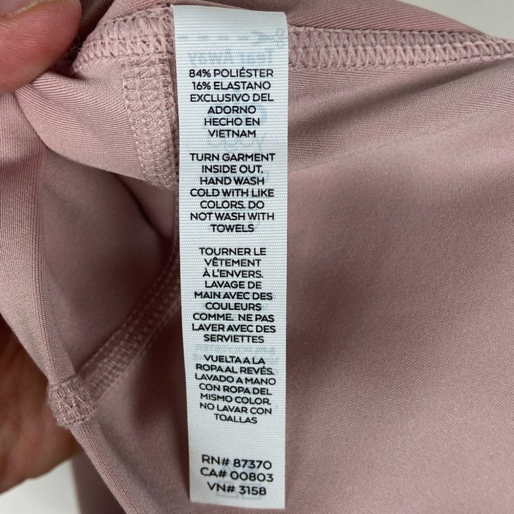 Alo Yoga High Waist Airlift Leggings Pink Size Medium Lavender Yoga Pants Tights - Picture 10 of 12